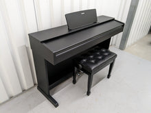 Load image into Gallery viewer, Yamaha Arius YDP-143 Digital Piano and stool in satin black stock number 22457