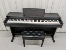 Load image into Gallery viewer, Yamaha Arius YDP-143 Digital Piano and stool in satin black stock number 22457