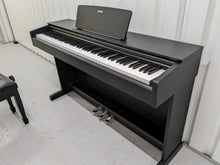 Load image into Gallery viewer, Yamaha Arius YDP-143 Digital Piano and stool in satin black stock number 22457