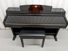 Load image into Gallery viewer, Yamaha Clavinova CLP-240PE Digital Piano polished GLOSSY BLACK stock # 22474