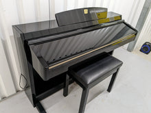 Load image into Gallery viewer, Yamaha Clavinova CLP-240PE Digital Piano polished GLOSSY BLACK stock # 22474