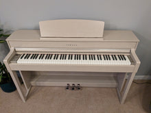 Load image into Gallery viewer, Yamaha Clavinova CLP-545WA in white ash with matching colour stool stock #22486