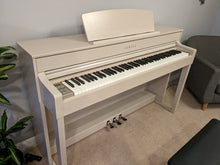 Load image into Gallery viewer, Yamaha Clavinova CLP-545WA in white ash with matching colour stool stock #22486