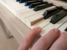 Load image into Gallery viewer, Yamaha Clavinova CLP-545WA in white ash with matching colour stool stock #22486