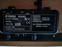 Load image into Gallery viewer, Yamaha P112N Silent Upright Acoustic piano (2005) in oak finish stock #22482