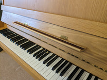 Load image into Gallery viewer, Yamaha P112N Silent Upright Acoustic piano (2005) in oak finish stock #22482