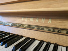 Load image into Gallery viewer, Yamaha P112N Silent Upright Acoustic piano (2005) in oak finish stock #22482