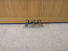 Load image into Gallery viewer, Yamaha P112N Silent Upright Acoustic piano (2005) in oak finish stock #22482