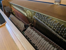 Load image into Gallery viewer, Yamaha P112N Silent Upright Acoustic piano (2005) in oak finish stock #22482