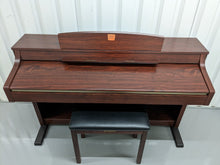 Load image into Gallery viewer, Yamaha Clavinova CLP-340 Digital Piano and stool in mahogany stock # 23014