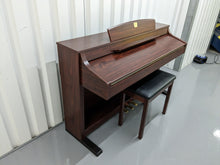 Load image into Gallery viewer, Yamaha Clavinova CLP-340 Digital Piano and stool in mahogany stock # 23014