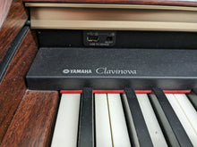 Load image into Gallery viewer, Yamaha Clavinova CLP-340 Digital Piano and stool in mahogany stock # 23014
