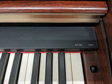 Load image into Gallery viewer, Yamaha Clavinova CLP-340 Digital Piano and stool in mahogany stock # 23014