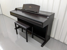Load image into Gallery viewer, Yamaha Clavinova CLP-840 Digital Piano and stool in dark rosewood stock # 23029
