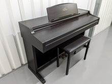 Load image into Gallery viewer, Yamaha Clavinova CLP-840 Digital Piano and stool in dark rosewood stock # 23052