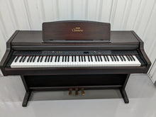 Load image into Gallery viewer, Yamaha Clavinova CLP-840 Digital Piano and stool in dark rosewood stock # 23029