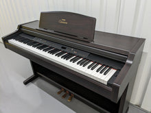 Load image into Gallery viewer, Yamaha Clavinova CLP-840 Digital Piano and stool in dark rosewood stock # 23029