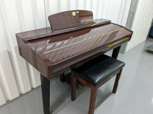 Load image into Gallery viewer, YAMAHA CLAVINOVA CVP-309PM DIGITAL PIANO + STOOL IN GLOSSY MAHOGANY stock #24527