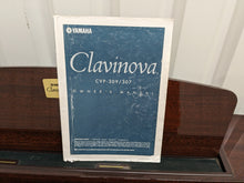 Load image into Gallery viewer, YAMAHA CLAVINOVA CVP-309PM DIGITAL PIANO + STOOL IN GLOSSY MAHOGANY stock #24527