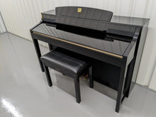 Load image into Gallery viewer, YAMAHA CLAVINOVA CLP-380PE DIGITAL PIANO + STOOL GLOSSY BLACK stock nr 23046