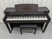Load image into Gallery viewer, Yamaha Clavinova CLP-440 Digital Piano and stool in dark rosewood stock no 23048