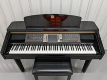 Load image into Gallery viewer, YAMAHA CLAVINOVA CVP-210PE DIGITAL PIANO + STOOL IN GLOSSY BLACK stock 23049