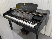 Load image into Gallery viewer, YAMAHA CLAVINOVA CVP-210PE DIGITAL PIANO + STOOL IN GLOSSY BLACK stock 23049