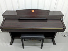 Load image into Gallery viewer, Yamaha Clavinova CLP-330 Digital Piano with matching stool in rosewood colour stock nr 23047