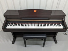 Load image into Gallery viewer, Yamaha Clavinova CLP-330 Digital Piano with matching stool in rosewood colour stock nr 23047