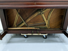 Load image into Gallery viewer, Challen antique upright acoustic piano in mahogany finish stock #23003