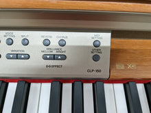 Load image into Gallery viewer, Yamaha Clavinova CLP-150 Digital Piano with stool in cherry wood stock nr 23072