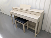 Load image into Gallery viewer, Yamaha Clavinova CLP-535 in white ash with matching stool stock nr 23076