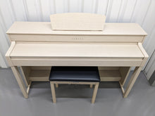 Load image into Gallery viewer, Yamaha Clavinova CLP-535 in white ash with matching stool stock nr 23076