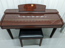 Load image into Gallery viewer, YAMAHA CLAVINOVA CVP-309PM DIGITAL PIANO + STOOL IN GLOSSY MAHOGANY stock 23081