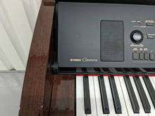 Load image into Gallery viewer, YAMAHA CLAVINOVA CVP-309PM DIGITAL PIANO + STOOL IN GLOSSY MAHOGANY stock 23081