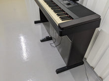 Load image into Gallery viewer, Yamaha DGX-650 black / rosewood portable grand piano keyboard and stand stock #23088