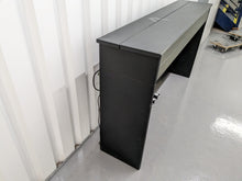 Load image into Gallery viewer, Roland DP990F digital slim line space saving piano in satin black stock # 23060