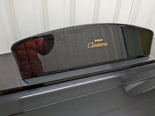 Load image into Gallery viewer, Yamaha Clavinova CVP-109PE Digital Piano and stool in glossy polished black stock # 23090