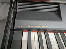 Load image into Gallery viewer, Yamaha Clavinova CVP-109PE Digital Piano and stool in glossy polished black stock # 23090