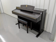 Load image into Gallery viewer, Yamaha Clavinova CLP-340 Digital Piano and stool in rosewood stock # 23091