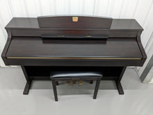 Load image into Gallery viewer, Yamaha Clavinova CLP-340 Digital Piano and stool in rosewood stock # 23091