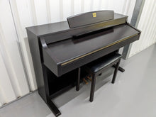 Load image into Gallery viewer, Yamaha Clavinova CLP-340 Digital Piano and stool in rosewood stock # 23091