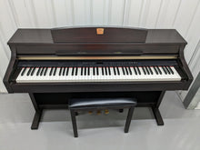 Load image into Gallery viewer, Yamaha Clavinova CLP-340 Digital Piano and stool in rosewood stock # 23091