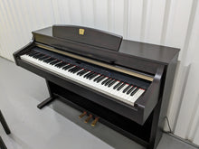 Load image into Gallery viewer, Yamaha Clavinova CLP-340 Digital Piano and stool in rosewood stock # 23091