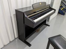 Load image into Gallery viewer, Yamaha Clavinova CLP-340 Digital Piano and stool in rosewood stock # 23091