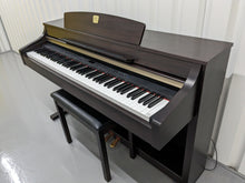 Load image into Gallery viewer, Yamaha Clavinova CLP-330 Digital Piano and stool in dark rosewood stock nr 23098