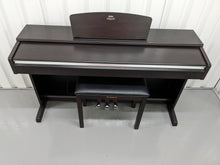 Load image into Gallery viewer, Yamaha Arius YDP-141 digital piano and stool in dark rosewood stock # 23111