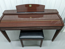 Load image into Gallery viewer, YAMAHA CLAVINOVA CVP-509PM DIGITAL PIANO + STOOL IN GLOSSY MAHOGANY stock 23117