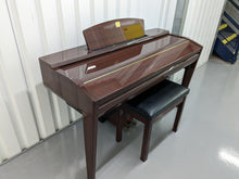 Load image into Gallery viewer, YAMAHA CLAVINOVA CVP-509PM DIGITAL PIANO + STOOL IN GLOSSY MAHOGANY stock 23117