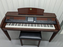 Load image into Gallery viewer, YAMAHA CLAVINOVA CVP-509PM DIGITAL PIANO + STOOL IN GLOSSY MAHOGANY stock 23117